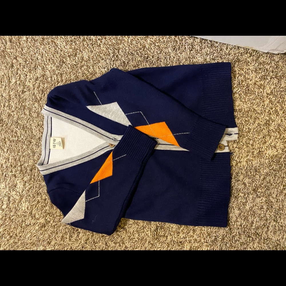 Boys warm cardigan , 3T, adorable for Thanksgiving